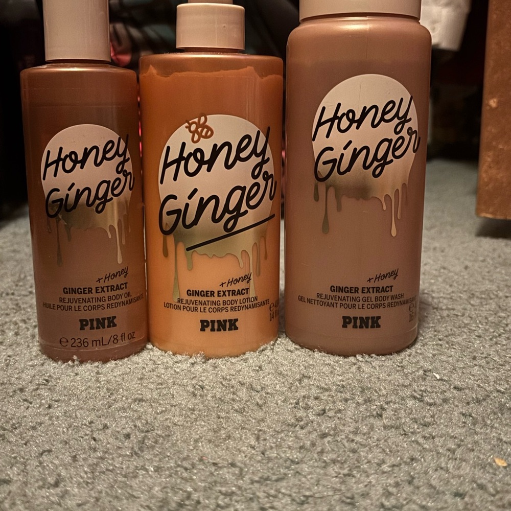 PINK Victoria's Secret Honey Ginger Trio